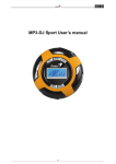 MP3-DJ Sport User`s manual