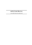 KLFA USER MANUAL