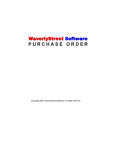 WaverlyStreet Software Purchase Order