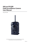 940 nm IR GSM Field Surveillance Camera User Manual