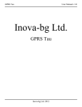 GPRS Tau User Manual En - Inova