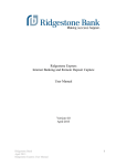 Ridgestone Express Internet Banking and