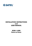 INSTALLATION INSTRUCTIONS and USER MANUAL M2M i