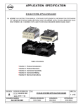 APPLICATION SPECIFICATION A