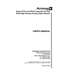 Series IP235 and IP230 Industry I/O Pack User`s Manual