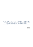 Unified Requirements of DVB-C and DVB-T2
