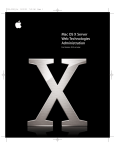 Mac OS X Server Web Technologies Administration