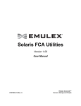Solaris FCA Utilities
