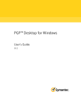 PGP™ Desktop for Windows User`s Guide