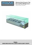 Stainless Steel Counter Top Servery/Prep Refrigerators