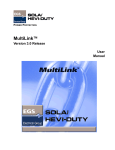 MultiLink 3.0 User Manual - Sola/Hevi-Duty