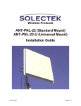 Ant-Pnl-22 Installation Guide