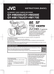 GY-HM200U / GY-HM170U Basic Operation Manual