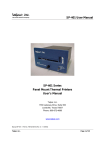 SP-401 User Manual SP-401 Series Panel Mount Thermal