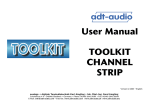 User Manual TOOLKIT CHANNEL STRIP