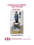 CHARGE DEVICE MODEL TEST FIXTURE