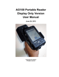 AI3100 Portable Reader Display Only Version User Manual