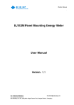 BJ192M Panel Mounting Energy Meter User Manual Version