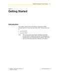 Operator Workstation User`s Manual: Getting Started