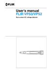User`s manual FLIR VP50/VP52