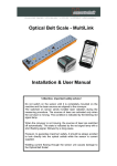 Optical Belt Scale - MultiLink Installation & User Manual