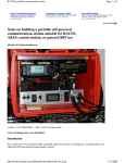 Notes on building a portable self-powered communications station