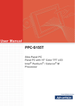 Advantech PPC-S155T User Manual