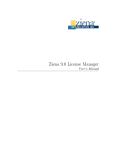 Ziena License Manager User`s Manual
