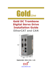 Gold DC Trombone Digital Servo Drive Installation Guide