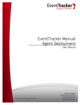 EventTracker Manual Agent Deployment