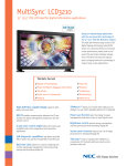 LCD3210 Brochure - NEC Display Solutions