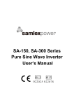 SA-150, SA-300 Series Pure Sine Wave Inverter User`s Manual