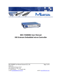 MEC PA08082 User Manual M4 Sciences Embedded micro