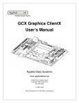 GCX Graphics ClientX User`s Manual