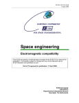 Space engineering Electromagnetic compatibility
