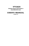 VTC820 USER`S MANUAL