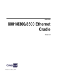 8001/8300/8500 Ethernet Cradle