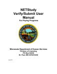 NETStudy Verify/Submit User Manual