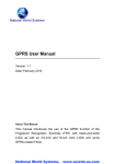 GPRS User Manual - Nwstm