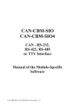 complete CBM-SI0 software manual