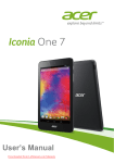 Acer Iconia B1-750 User Guide Manual