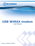 USB WiMAX modem