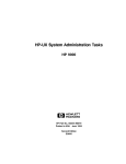 HP-UX System Administration Tasks