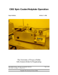CEE Spin Coater/Hotplate Operation