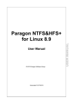 Paragon NTFS&HFS+ for Linux 8 -