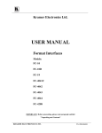 USER MANUAL - Audio General Inc.