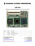 CME-965 User Manual - Diamond Systems Corporation