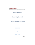 Alpha Antenna 6160 User Manual.pub