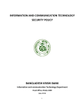 information and communication technology security policy
