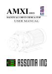 amxiseries magnetically driven chemical pump user manual